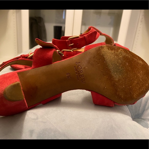 J.Crew Lucca Pink Suede Sandals - Picture 5 of 7